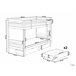 Beliani Beliche Pinho ALBON 97x208 Branco