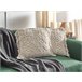 Beliani Almofada decorativa PATTAN Bege