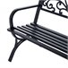Banco de Jardim Ferro Outsunny 127x60 Preto