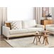 Beliani Sofá de 3 lugares Bouclé SIGGARD Branco