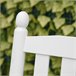 Banco Baloiço Jardim madeira de Álamo Outsunny 125x68 Branco
