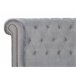Beliani Cama Terciopelo CAVAILLON 225x246 Cinza Claro