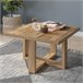 Mesa de centro quadrada Ezgui 75x75 Madeira