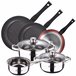 Bateria de cozinha de 5pc + bateria de cozinha Multicor