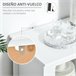 Aparador de Cozinha MDF, Vidro Temperado HOMCOM 136 Branco
