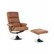 Beliani Cadeira de massagem LEGEND Castanho