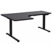 Beliani Secretária ajustável DESTINES 160x109 Preto