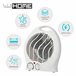 Ventilador aquecedor doméstico Well com controle de temperatura Branco