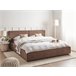 Beliani Cama com estrado Bouclé LINARDS 210x242 Branco
