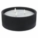 WELL HOME - Pacote de 3 velas LED redondas Preto