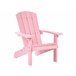 Beliani Cadeira de jardim ADIRONDACK Rosa Talco