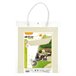 Toldo de vela de sombra rectangular Aktive Garden cor creme Creme