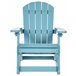 Beliani Cadeira de baloiço ADIRONDACK Azul Claro