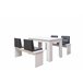 Conjunto mesa com 2 bancos CITY Branco
