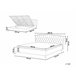 Beliani Cama con almacenaje Piel sintética METZ 212x215 Branco