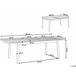Beliani Mesa extensível CESANA 100x180 Castanho