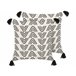 Beliani Almofada decorativa MAYS Branco/ Bege