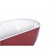 Beliani Bañera independiente CARRERA 80x170 Vermelho