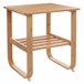 Mesa de centro pequena Hoca ideal para salas de estar Madeira Clara