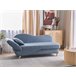 Beliani Chaise longue Linho MERI Azul