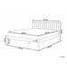 Beliani Cama com estrado Metal MAURS 187x209 Branco