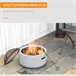 Braseiro Exterior Metal e MGO Outsunny Cinza