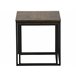 Beliani Conjunto de 2 mesas auxiliares DENNY 35x35 Preto