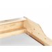 Beliani Cama com estrado Pinho EDERN 105x204 Castanho