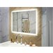 Beliani Espejo de baño ADOUR Cinza