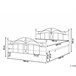 Beliani Cama com estrado Metal ANTLIA 188x209 Branco