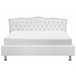 Beliani Cama com estrado Pele sintética METZ 209x215 Branco