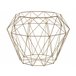 Beliani Mesa de apoio ELIDA 43x43 Dourado