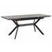 Beliani Mesa de centro AVOCA 80x140 Cinza Claro