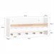 Estante infantil de parede com 5 ganchos SoBuy KMB78-W Branco
