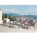 Beliani Conjunto lounge SCIACCA Cinza