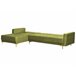 Beliani Sofá-cama Veludo ABERDEEN Verde
