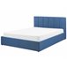 Beliani Cama com estrado Poliéster DREUX 151x214 Azul