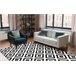 BCF Rug Morad RUTA diamantes geométrico 160x220 Preto
