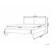 Beliani Cama com estrado Aglomerado de madeira, Rattan/vime MONPAZIER 167x209 Castanho
