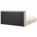 Beliani Cama com armazenamento Veludo LAVAUR 203x210 Cinza Escuro