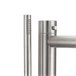 Sined ORISTANO Mini banhista exterior em aço inoxidável 316L com chuveiro de mão, Inox Cinza
