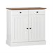 Aparador com 2 portas e 2 gavetas Branco