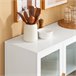 Aparador de cozinha com vitrine de vidro FSB86-W SoBuy Branco