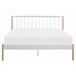 Beliani Cama com estrado Metal MAURS 167x209 Branco
