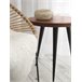 Beliani Conjunto de mesas DENNY 45x45 Castanho