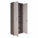 Armário multiuso com 2 portas com efeito madeira 78 Branco