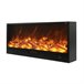 CAMINETTO VULTURO Sined 1,5 metros de comprimento lareira eléctrica integrada 1500W, Preto Preto