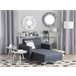 Beliani Chaise longue Poliéster ABERDEEN Castanho