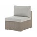Beliani Conjunto lounge CONTARE Cinza Claro