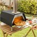 Forno de Pellets para Pizza com Acessórios Preto